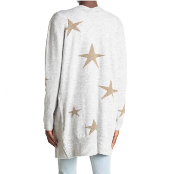Sweet Romeointarsia Star Print Cardigan 
